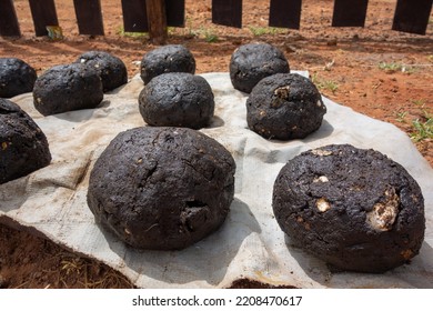 Close Up Of Local Made Fish Bait Balls Or Boilies In West Africa