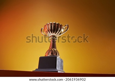 close up low angle view trophy