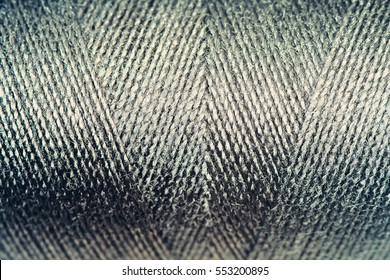 Close Up Macro Beautiful Detail Photo Of Threads Bobbin