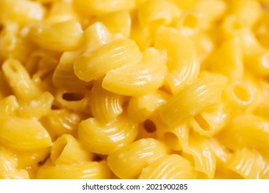 Close Up And Macro Of Mac And Cheese 