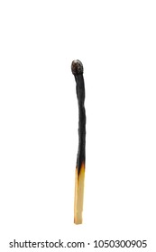 A Close Up Macro Photo Of A Burnt Out Match Stick