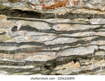 Close Up Macro Photo Of Sedimentary Rock