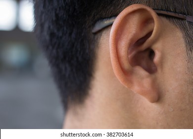 Close Up Of Man Ear