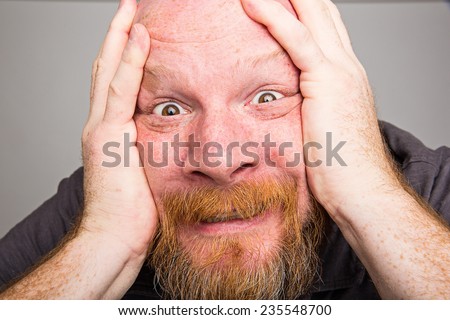 close up man face