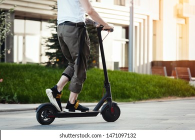 7,773 Man kick scooter Images, Stock Photos & Vectors | Shutterstock