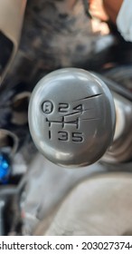 Close Up Of Manual Transmission Lever On A Truck