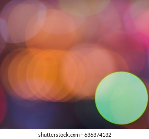 close up Many colorful bokeh abstract background nightlife