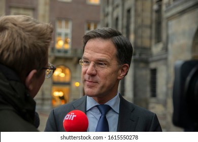 Close Up Mark Rutte At The Kings Reception At Amsterdam The Netherlands 2020