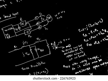 Close up of mathematical background