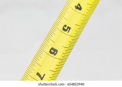 Close up of a measuring tape.