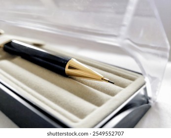 close up of mechanical pencil in the box. pencil. ballpoint. box. luxury - Powered by Shutterstock