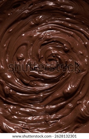 a close up of melted chocolate