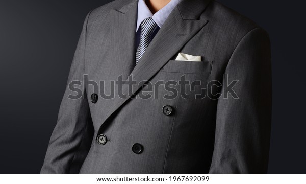 Close Up Of Men In Gray\
Suit