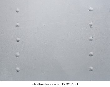 Close Up Of Metal, Ship Texture With Copy Space