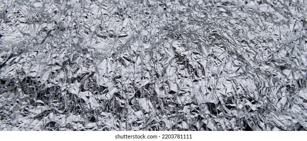 Close Up Metal Tin Foil Texture