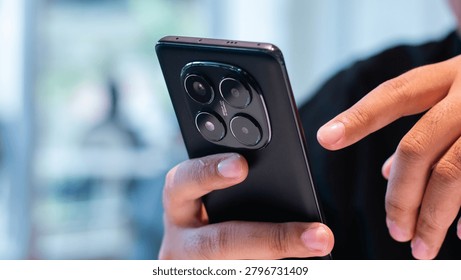 Close Up Mobile Device for Online Browsing and Digital Lifestyle
