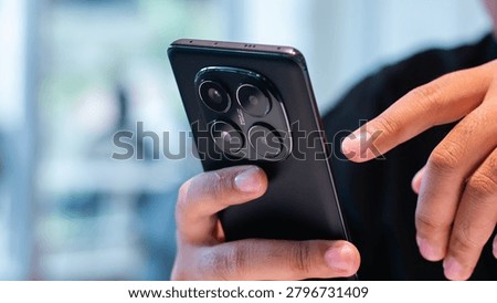Close Up Mobile Device for Online Browsing and Digital Lifestyle