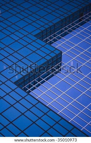 close up of modern building / abstract architectural background