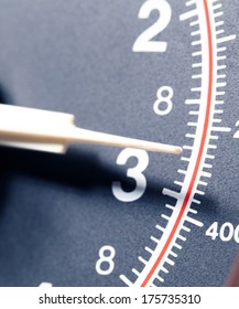 Close up of a modern scale