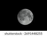 close up of the moon