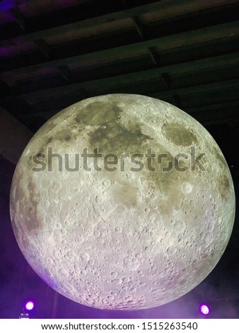 Close up of moon surface creative shot