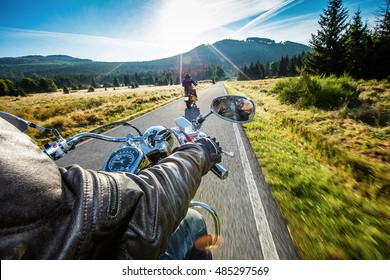 Close up of a motorcycle