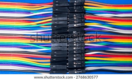 close up of multi colored cables, Malang, April 18,2026
