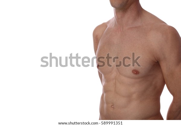 Close Muscular Male Torso Chest Armpit Stock Photo Edit Now