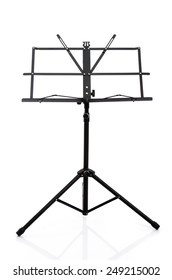 Close Up Music Stand Isolated On White Background