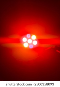 Close up neon strobe light background