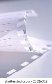 Close up of Note paper