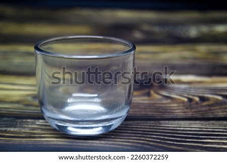 Close up off small waterglass