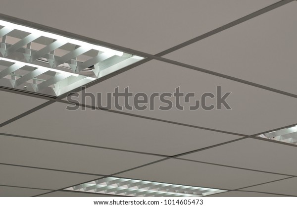 Close Office Lighting T Bar Ceiling Stock Photo Edit Now 1014605473