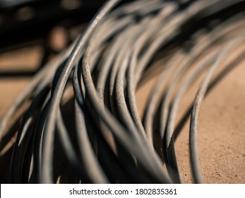 Close up of old cables