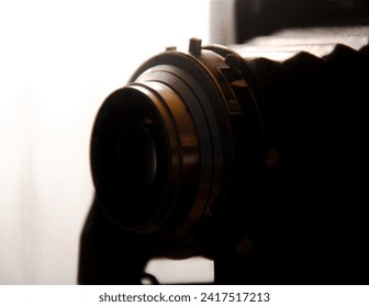 Close up of a old camera 
