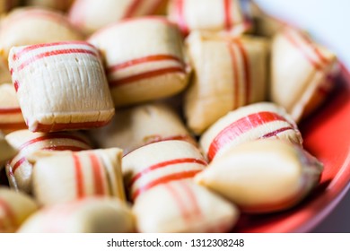 Close Up Old Dutch Cinnamon Candy 