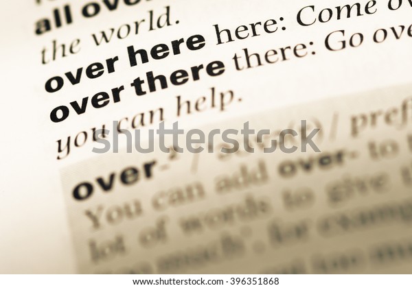 Close Old English Dictionary Page Word Stock Photo Edit Now 396351868