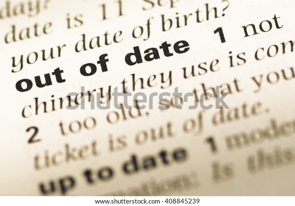 word for out of date