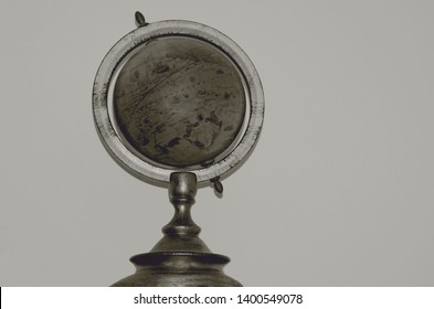 Close up of old globe