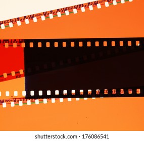 Close up of Old Negative films
