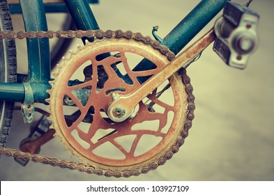 Close up of old part bicycle - Powered by Shutterstock