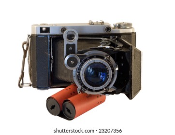 A close up of the old and rare camera.