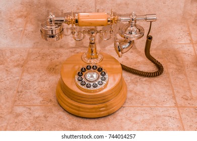 Close up Old Telephone.