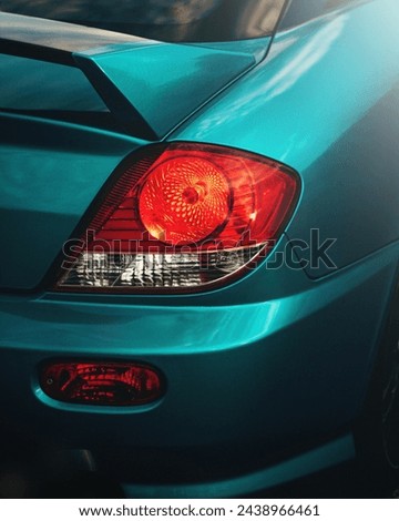 Close up on car’s back Light