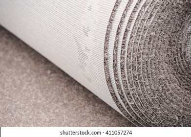Close Up On Carpet Roll For Home Improvement