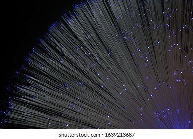 Close up on fiber optics