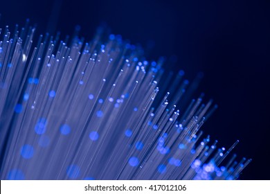 Close up on fiber optics - Shallow depth of field