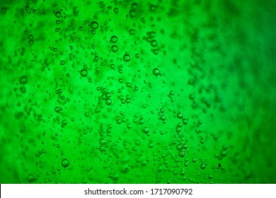 Close Up On Green Liquid