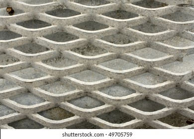 Close up on a grid; gray pattern