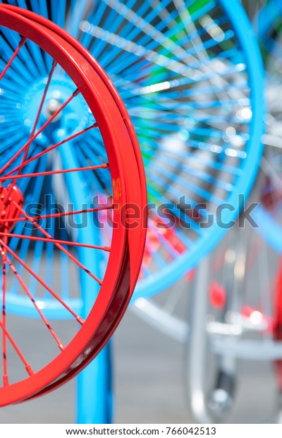 red bike rims